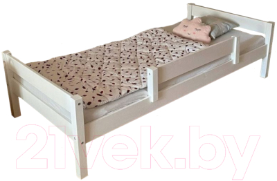 Односпальная кровать EcoWood Моритц 90x200 / ECO.001.00024.90-200.W