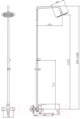 Душевая система Haiba HB24801