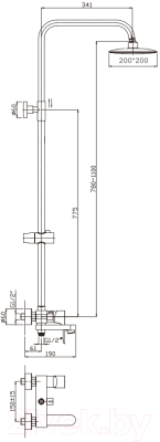 Душевая система Haiba HB2401