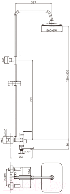 Душевая система Haiba HB2402