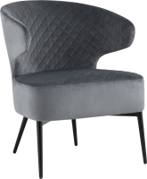 Кресло мягкое Stool Group Лаунж Royal / vd-royal-b27 (велюр темно-серый) - 