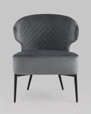 Кресло мягкое Stool Group Лаунж Royal / vd-royal-b27 (велюр темно-серый)