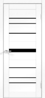 Дверь межкомнатная Velldoris SoftTouch Xline 10 60x200 (ясень белый структурный/лакобель черный) - 