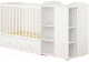 Детская кровать-трансформер Polini Kids Ameli 900 с комодом / 0002269.9 (белый) - 