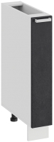 Шкаф карго ТриЯ Гранита 1Н15К (белый/бетон графит) - 