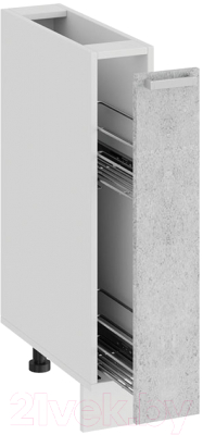 Шкаф карго ТриЯ Гранита 1Н15К (белый/бетон снежный)