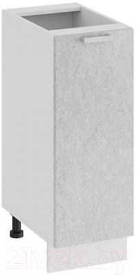Шкаф-стол кухонный ТриЯ Гранита 1Н3 (белый/бетон снежный)