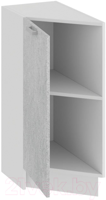 Шкаф-стол кухонный ТриЯ Гранита 1Н3Т (белый/бетон снежный)