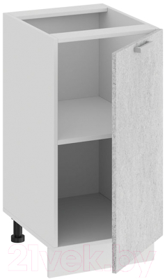 Шкаф-стол кухонный ТриЯ Гранита 1Н4 (белый/бетон снежный)
