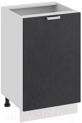 Шкаф-стол кухонный ТриЯ Гранита 1Н5 (белый/бетон графит)