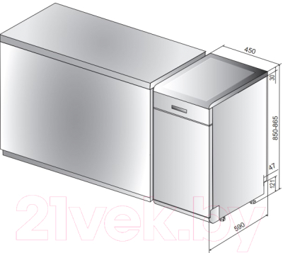 Посудомоечная машина Whirlpool WSFC 3M17