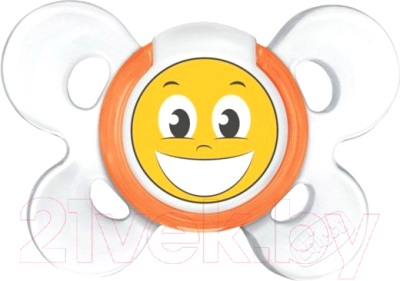 

Пустышка Chicco, Белый;с разноцветным рисунком;оранжевый, Physio Comfort Smile / 310210199