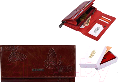

Портмоне Cedar, Коричневый, Lorenti 76111-EBF