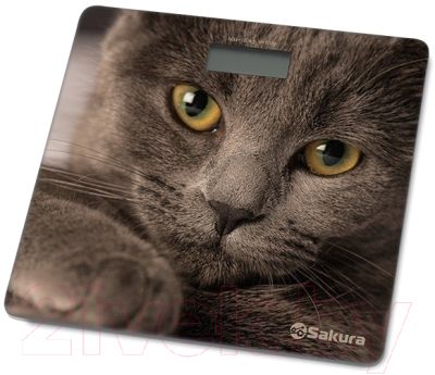 Напольные весы электронные Sakura SA-5065CT Ultraslim (кошка)
