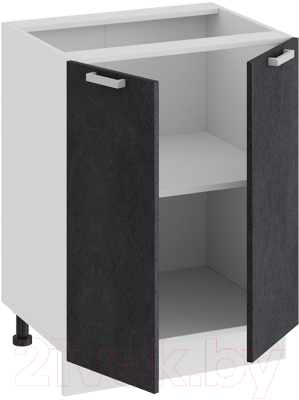 Шкаф-стол кухонный ТриЯ Гранита 1Н6 (белый/бетон графит)
