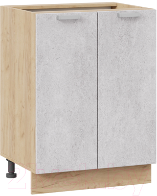 Шкаф-стол кухонный ТриЯ Гранита 1Н6 (дуб крафт золотой/бетон снежный)