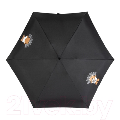 Зонт складной Moschino 8351-SuperminiA Bear Back And Front Black