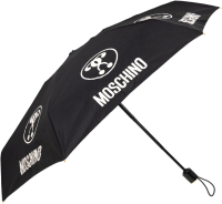 

Зонт складной Moschino, 8765-CompactA Double Questionmark Black
