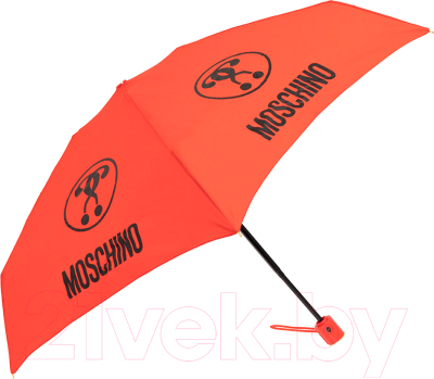 Зонт складной Moschino 8765-CompactC Double Questionmark Red