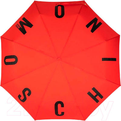 Зонт складной Moschino 8911-OCC M Logo Red