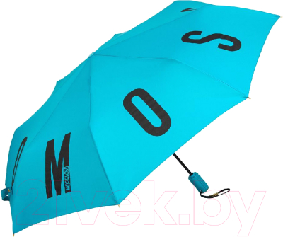Зонт складной Moschino 8911-OCT M logo Peacock
