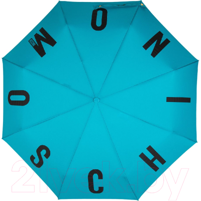 Зонт складной Moschino 8911-OCT M logo Peacock