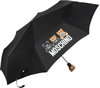Зонт складной Moschino 8061-OCA Scribble Bears Black - 