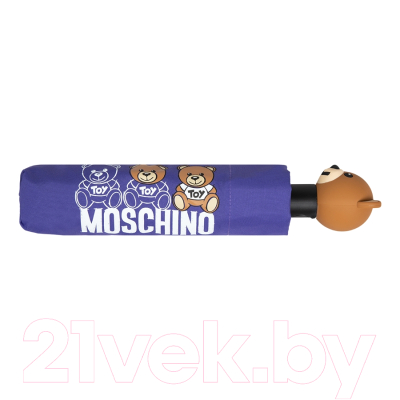 Зонт складной Moschino 8061-OCQ Scribble Bear Violet