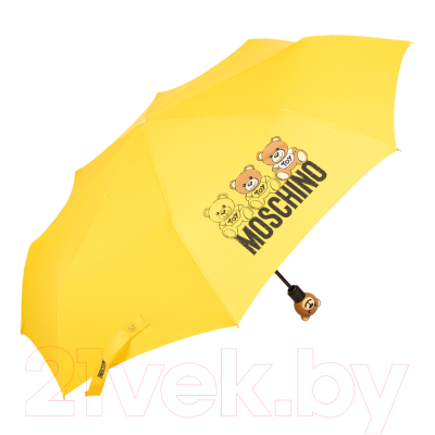 Зонт складной Moschino 8061-OCU Scribble Bear Yellow