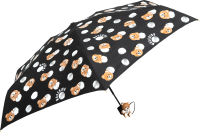 Зонт складной Moschino 8202-SuperminiA Pois And Bears Black - 