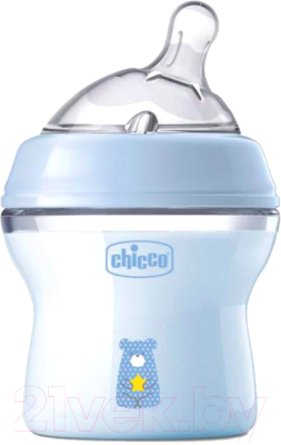 Бутылочка для кормления Chicco Natural Feeling / 00081311200000 (150мл, голубой)