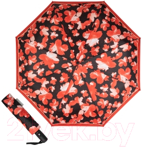 Зонт складной Gianfranco Ferre 4FDB-OC Flowers Red