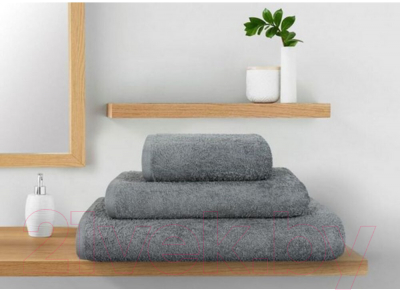 Изображение товара Полотенце Guten Morgen ПМЧжг-70-140 (черный жемчуг)