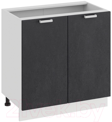 Шкаф-стол кухонный ТриЯ Гранита 1Н8 (белый/бетон графит)