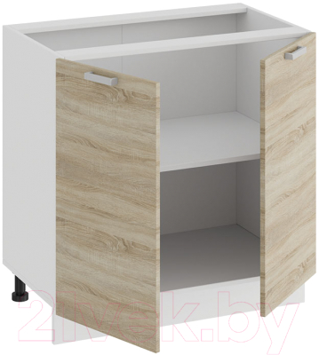 Шкаф-стол кухонный ТриЯ Гранита 1Н8 (белый/дуб сонома)