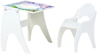 Комплект мебели с детским столом Tech Kids Части Света / 14-484 (белый) - 