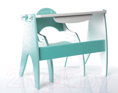 Комплект мебели с детским столом Tech Kids Буквы-Цифры / 14-430 (бирюзовый)
