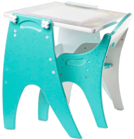 Комплект мебели с детским столом Tech Kids День-Ночь / 14-432 (бирюзовый) - 