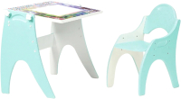 Комплект мебели с детским столом Tech Kids Зима-Лето / 14-431 (бирюзовый) - 