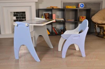 Комплект мебели с детским столом Tech Kids День-Ночь / 14-367 (голубой)