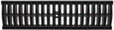 Решетка для лотка водоотводного Ecoteck 100 C250 / ДИ 15505000 (черный)
