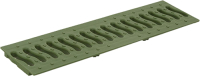 Решетка для лотка водоотводного Ecoteck Волна / ДИ 01967000 (зеленый папоротник) - 