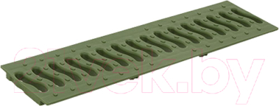 Решетка для лотка водоотводного Ecoteck Волна / ДИ 01967000 (зеленый папоротник)