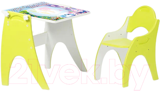 Комплект мебели с детским столом Tech Kids Части Света / 14-449