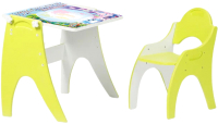 Комплект мебели с детским столом Tech Kids Части Света / 14-449 (лайм) - 