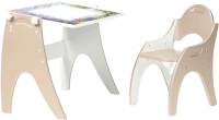 Комплект мебели с детским столом Tech Kids День-Ночь / 14-440 (латте) - 