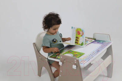 Комплект мебели с детским столом Tech Kids День-Ночь / 14-440 (латте)