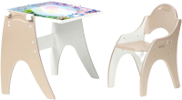 Комплект мебели с детским столом Tech Kids Части Света / 14-441 (латте) - 