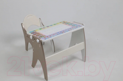 Комплект мебели с детским столом Tech Kids Части Света / 14-441 (латте)
