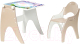 Комплект мебели с детским столом Tech Kids Части Света / 14-441 (латте) - 